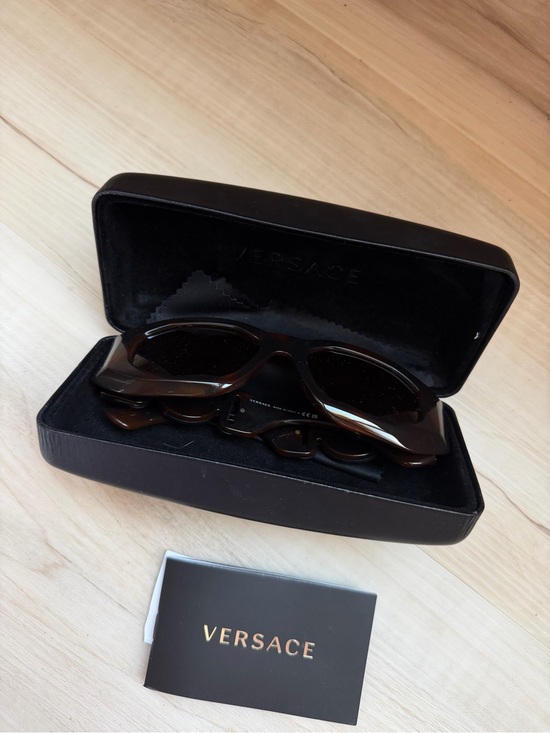 Versace  Tortoiseshell Sunglasses - Brown Frame